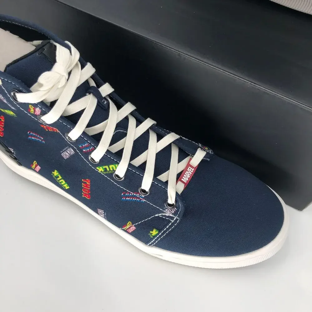 Toms Marvel Comics Blue Iron Man Logos Limited Edition Trvl Lite High Top Shoes